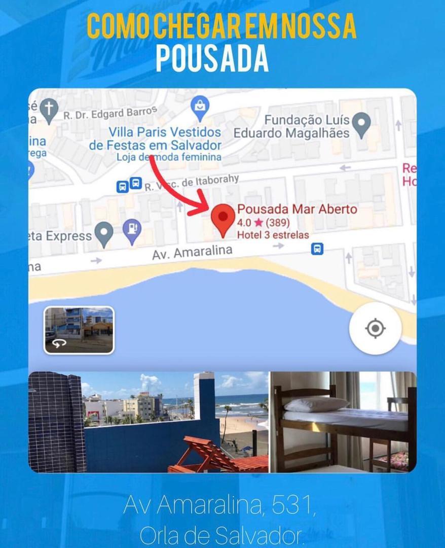 Pousada Mar Aberto Salvador Bagian luar foto